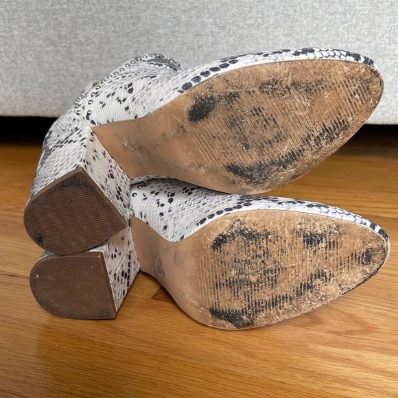 Steve Madden Nayna Snake Print Studded Bootie - Picture 6 of 6